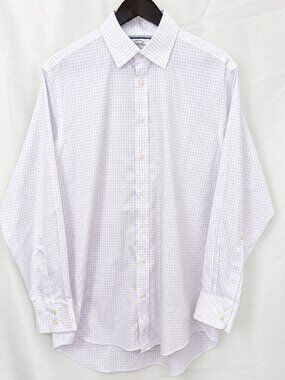 Charles Tyrwhitt Men Dress Shirt 16/34 Light Blue Button Down Classic Fit Formal